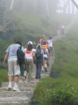 在濃霧中行山充滿神秘感